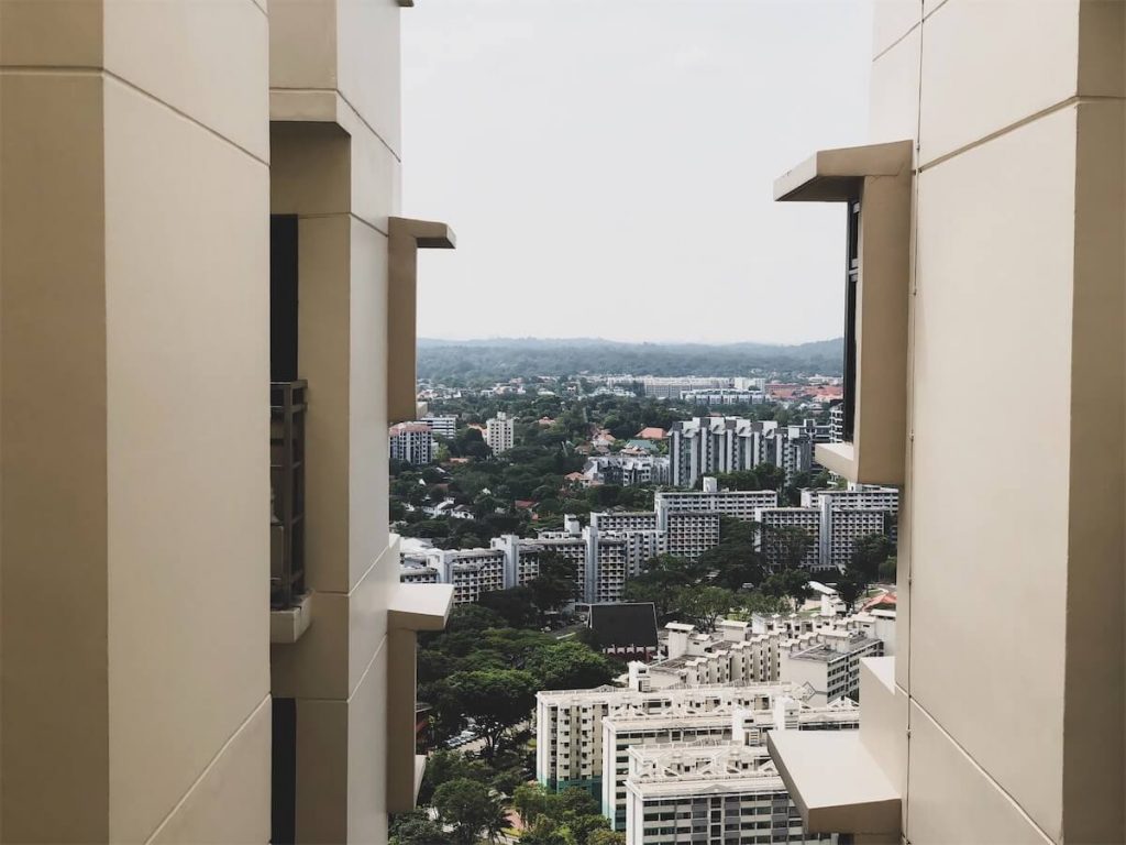 The view from an HDB BTO flat in Singapore, which is likely to reach its MOP in 2021.
